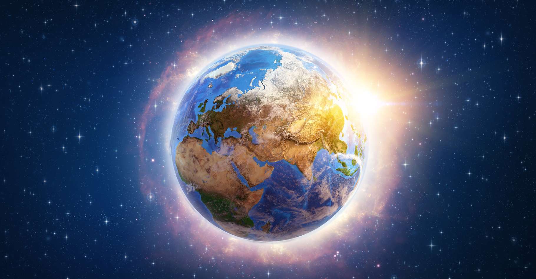 TITOONZ VIA GETTY IMAGES Global warming on Planet Earth illustrated from space. 3D illustration - Elements of this image furnished by NASA.